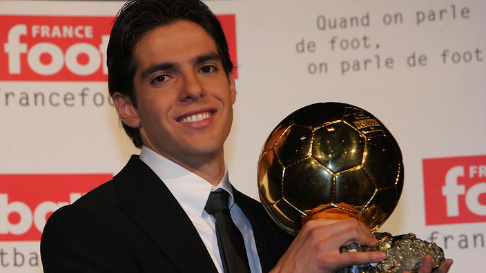 Com a Bola de Ouro conquistada em 2007, Kaká foi o último brasileiro a vencer o prêmio